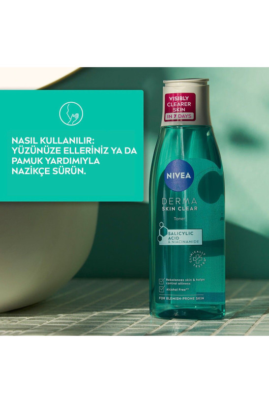 پک اقتصادی تونیک ضد جوش و تعادلدهنده پوست با نیاسینامید و اسید سالیسیلیک (BHA) Derma Skin Clear و ژل پاک کننده صورت ضد آکنه مدل نیاسینامید و اسید سالیسیلیک