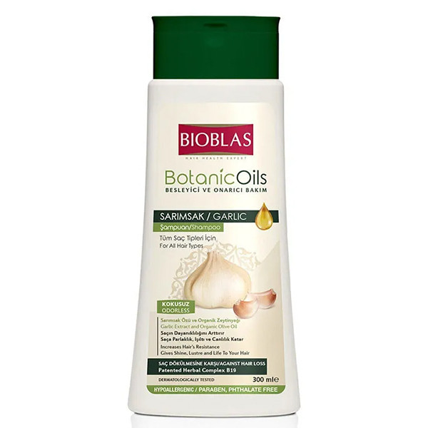 شامپو ضد ریزش عصاره سیر بیوبلاس Bioblas Botanic Oils Garlic Shampoo 360Ml