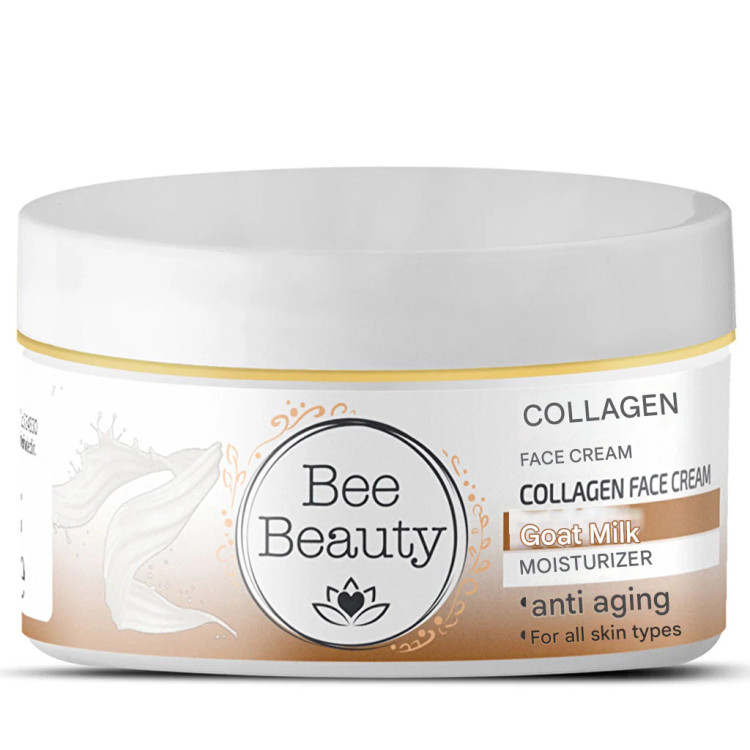 Bee Beautyکرم کلاژن صورت بیبیوتی حاوی شیر بز – 50میل