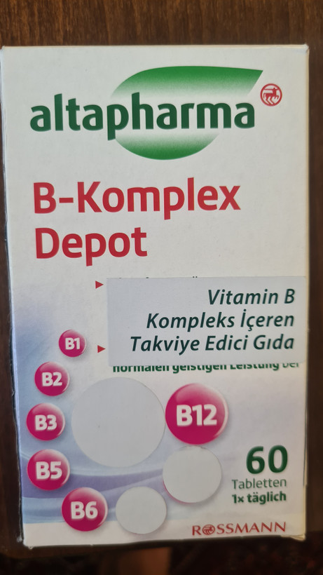Altapharma Vitamin B Komplex Depot /ب کمپلکس آلتا فارما مطابق با تصویر