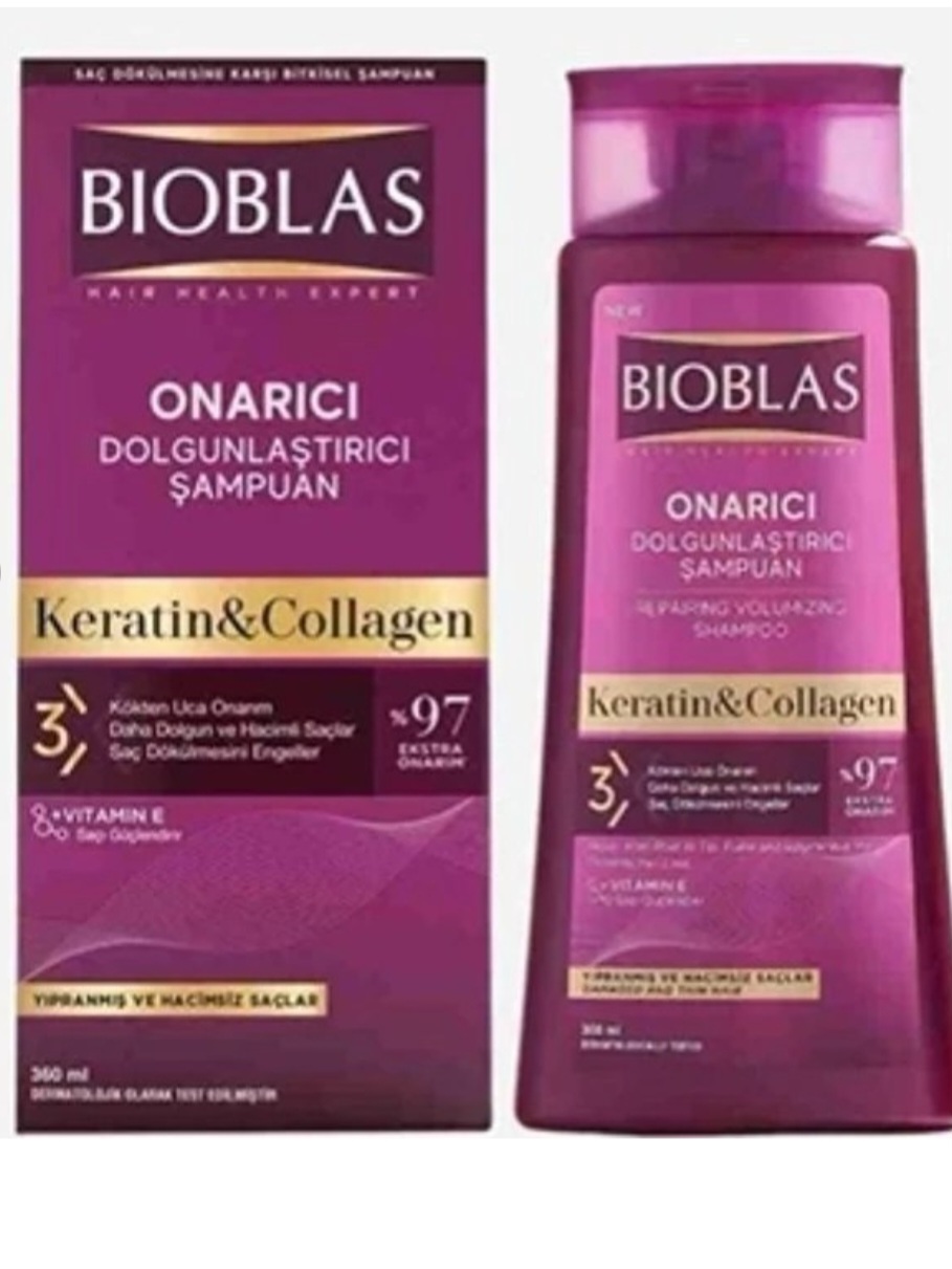 شامپو ترمیم کننده بیوبلاس Bioblas  repairing volumizing Shampoo 360Ml