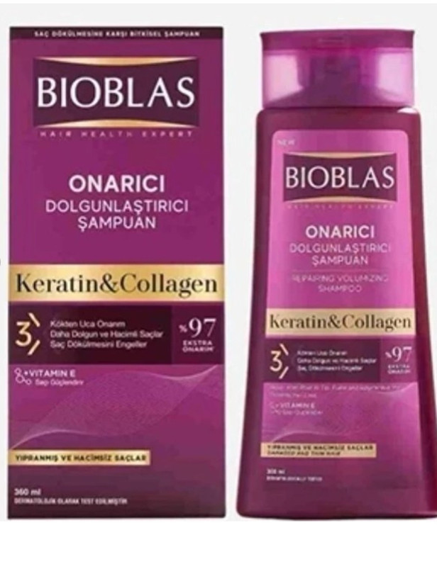 شامپو ترمیم کننده بیوبلاس Bioblas repairing volumizing Shampoo 360Ml